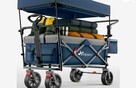 Tresko wózek transportowy z daszkiem plażowy
