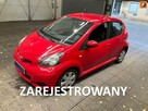 Toyota Aygo 5 drzwi, niski przebieg, klimatyzacja, isofix, nowe opony zimowe