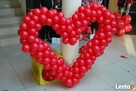 Wesele slub balony z helem w kształcie serca dostawa Wrocław