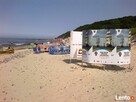 Przebieralnie plażowe - nośniki reklamy - producent, montaż