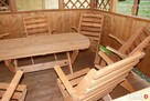 Promocja tanie meble ogrodowe komplet składane altanki wiaty - 2