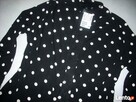 H&M narzutka Czarna Białe GROCHY NOWA 36 38 S M - 5