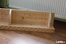 PIĘKNA BOGATO RZEŻBIONA GÓRALSKA PÓŁKA, SZAFKA - 200 CM - 8
