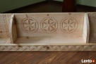 PIĘKNA BOGATO RZEŻBIONA GÓRALSKA PÓŁKA, SZAFKA - 200 CM - 4