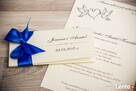Klasyczne zaproszenia ślubne z kokardą - 8