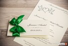 Klasyczne zaproszenia ślubne z kokardą - 7