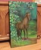 Obraz olejny koń w lesie - 1