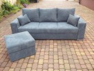 Sofa/kanapa+dostawiana pufa/narożnik/całość sprężyny bonell - 6