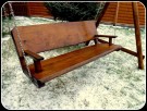 Meble ogrodowe, drewniane, barowe, hustawka, ławka, stó� - 4