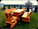 Meble ogrodowe, barowe, drewniane, hustawka, stó� - 8