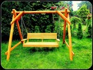 Meble ogrodowe, barowe, drewniane, hustawka, stó� - 3