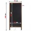 Duży potykacz reklamowy z tablicą kredową rozmiar XL160x72cm - 5