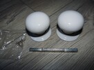 Klamka porcelana duzy komplet NOWA drzwi zawiasy srubki - 4
