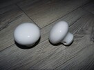 Klamka porcelana duzy komplet NOWA drzwi zawiasy srubki - 6