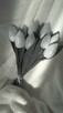 Tulipany z materiału, glamour i bawełna - 5