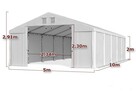 5x10m HALA NAMIOTOWA namiot MAGAZYNOWY całoroczny WIATA pvc - 3