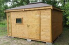 Drewniany DOMEK NARZĘDZIOWY/letniskowy + DREWUTNIA 3x4 - 2