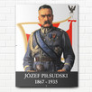 PORTRET ZDJĘCIE JÓZEF PIŁSUDSKI W ANTYRAMIE OBRAZ A4 - 1