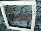 Stare okna drewniane rama retro loft lustro zdjęcie 55x60 - 2