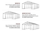 Namiot zimowy POLAR PLUS IFR 5m x 6m x 4/4,91m Poszycie FR - 2