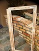 Stara okna drewniane retro loft lustro zdjęcia grill, 53x108 - 2