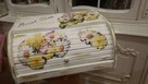 Chlebak drewniany zdobiony decoupage - 3