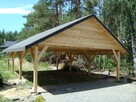 WIATA GARAŻOWA drewna carport garaż altana 3,3x7 - 8