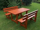 Meble ogrodowe STÓŁ ŁAWA 150 cm jedyne solidne. - 8