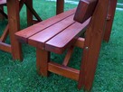 Meble ogrodowe STÓŁ ŁAWA 150 cm jedyne solidne. - 7
