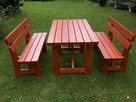 Meble ogrodowe STÓŁ ŁAWA 150 cm jedyne solidne. - 4