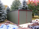 Garaż blaszany 3x5, brama dwuskrzydłowa, spad w tył - 4
