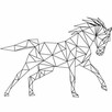 AŻUROWY JELEŃ z drewna Ażur wilk obraz geometryczny GEOMETRI - 5