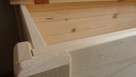 Skrzynia drewniana boazeria pióro-wpust 120X50X45 - 6
