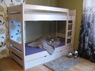 SOLIDNE drewniane łóżko piętrowe bukowe lity buk PRODUCENT - 7