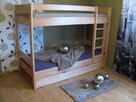 SOLIDNE drewniane łóżko piętrowe bukowe lity buk PRODUCENT - 1