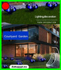 Lampa LED 4 szt gruntowe 12 diodowych solarne ziemne, ogrodo - 8