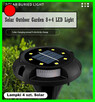 Lampa LED 4 szt gruntowe 12 diodowych solarne ziemne, ogrodo - 1