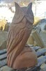 Rzeźba sowy z kamienia - piaskowiec - 3