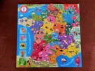 PUZZLE DREWNIANE NA MAGNESACH -FRANCJA-MAPA - 2