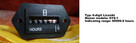 Licznik godzin kwarcowy AC 100-250V , 99999.9 hours - 2