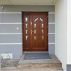 Drewniane drzwi zewnętrzne wejściowe od producenta - 1