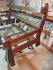 Stelaż 2 foteli oraz kanapy z dębowego drewna - po renowacji - 3
