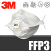 15x Maska Maseczka Medyczna z Filtrem 3M FFP3 9163E HURT - 2