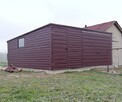 Garaż blaszany 5x5,5 m brama uchylna + drzwi + okno - 3