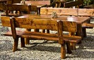 meble ogrodowe, drewniane, na taras, biesiadne - 4