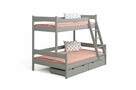 Piętrowe potrójne łóżko dziecięce FAMILY 100% sosnowe PL - 13