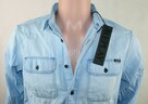 Oryginalna męska koszula Replay - Blue Jeans Regular -roz. S - 5