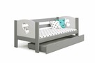 Drewniane łóżko dla dziecka CHARLOTTE + Serca PL produkcja. - 4