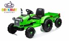 Traktor na akumulator Lean Cars CH9959 z przyczepą Zielony - 8