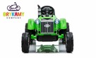 Traktor na akumulator Lean Cars CH9959 z przyczepą Zielony - 3